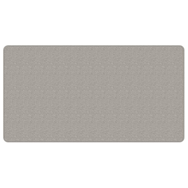 Alfombra de pasillo con aspecto de sisal gris taupe 80x150 cm M 3