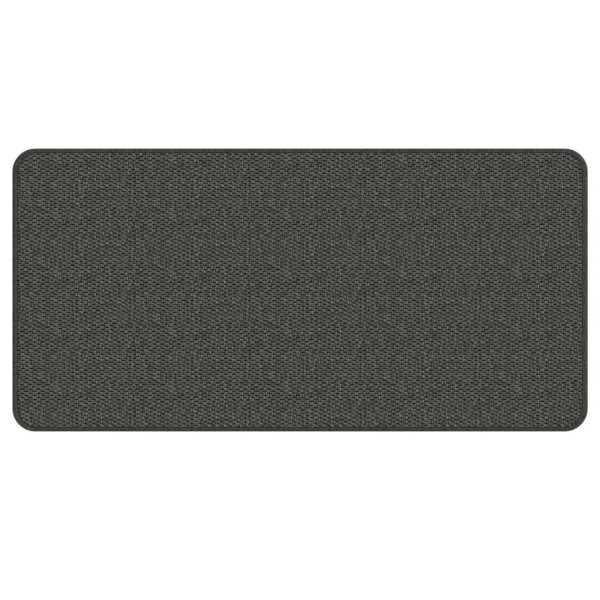 Tapete de entrada estilo sisal cinza antracite 50x100 cm M 3
