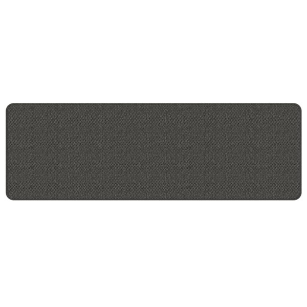 Tapete de entrada estilo sisal cinza antracite 50x150 cm M 3