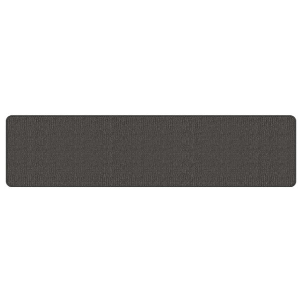 Alfombra de pasillo con aspecto sisal gris antracita 50x200 cm M 3