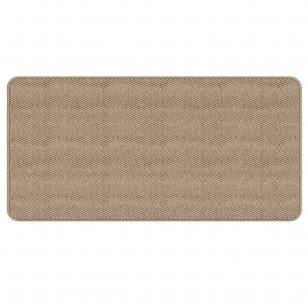 Alfombra de pasillo con aspecto de sisal color arena 50x100 cm M 3