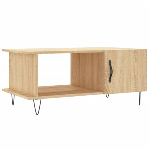 Mesa de centro madera contrachapada roble Sonoma 90x50x40 cm H