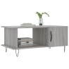 Mesa de centro madera contrachapada gris Sonoma 90x50x40 cm 3