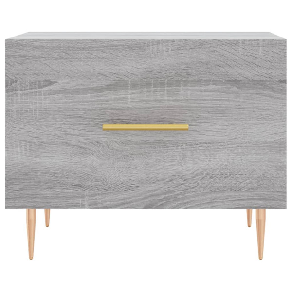 Mesa de centro madera contrachapada gris Sonoma 50x50x40 cm M 5