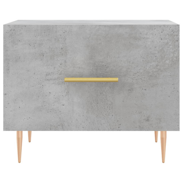 Mesa de centro madera de ingeniería gris hormigón 50x50x40 cm M 5