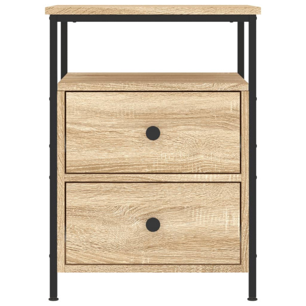 Mesita de noche madera de ingeniería roble Sonoma 44x45x60 cm M 5