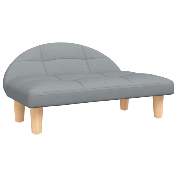 Cama para perros de tela gris claro 70x52x30 cm M 2