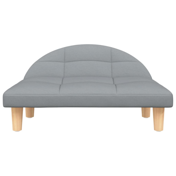 Cama para perros de tela gris claro 70x52x30 cm M 3