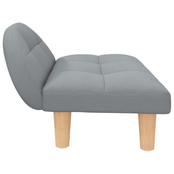 Cama para perros de tela gris claro 70x52x30 cm M 4