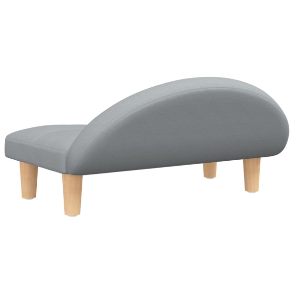 Cama para perros de tela gris claro 70x52x30 cm M 5