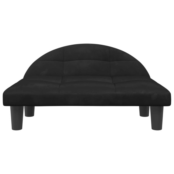 Cama para cães 70x52x30 cm veludo preto M 3