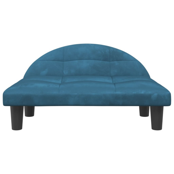 Cama para cães 70x52x30 cm veludo azul M 3