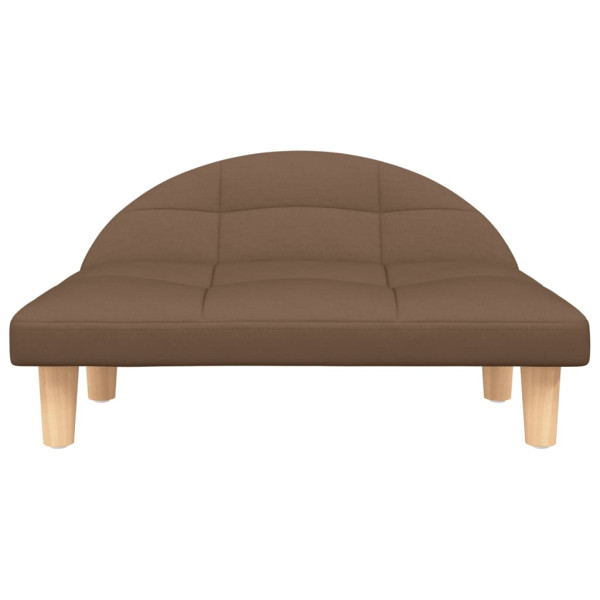 Cama para perros de tela marrón 70x52x30 cm M 3