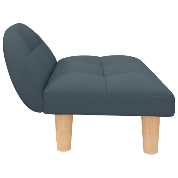 Cama para perros de tela gris oscuro 70x52x30 cm M 4