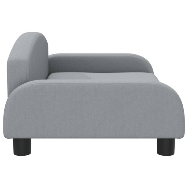 Cama para cães 70x45x30 cm tecido cinzento-claro M 4