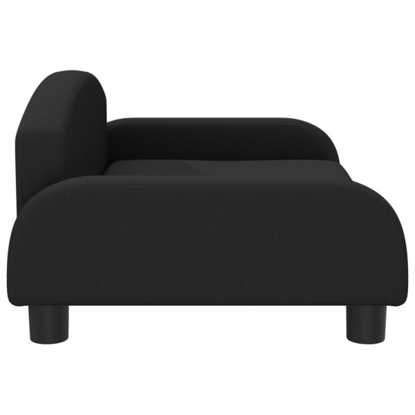 Cama para cães 70x45x30 cm tecido preto M 4