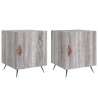 Mesitas noche 2 uds madera ingeniería gris Sonoma 40x40x50 cm 2