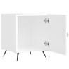 Mesa cabeceira 2pcs 40x40x50cm deriv. madeira branco brilhante 4