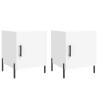 Mesa de cabeceira 2 pcs 40x40x50 cm derivados de madeira branco 2