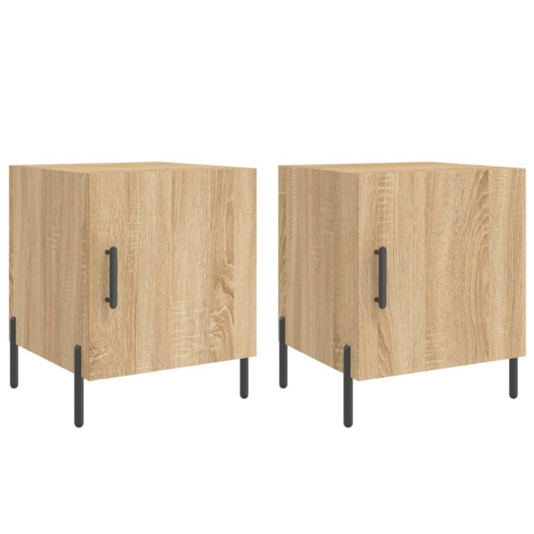 Mesa cabeceira 2pcs 40x40x50cm deriv. madeira carvalho sonoma M 2