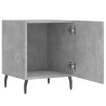 Mesa cabeceira 2pcs 40x40x50 cm derivados madeira cinza cimento 5