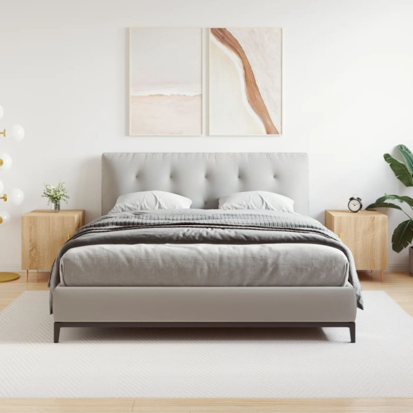 Mesitas noche 2 uds madera ingeniería roble Sonoma 40x40x50 cm D