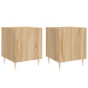 Mesa cabeceira 2pcs 40x40x50cm deriv. madeira carvalho sonoma 2