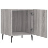 Mesitas noche 2 uds madera ingeniería gris Sonoma 40x40x50 cm 5