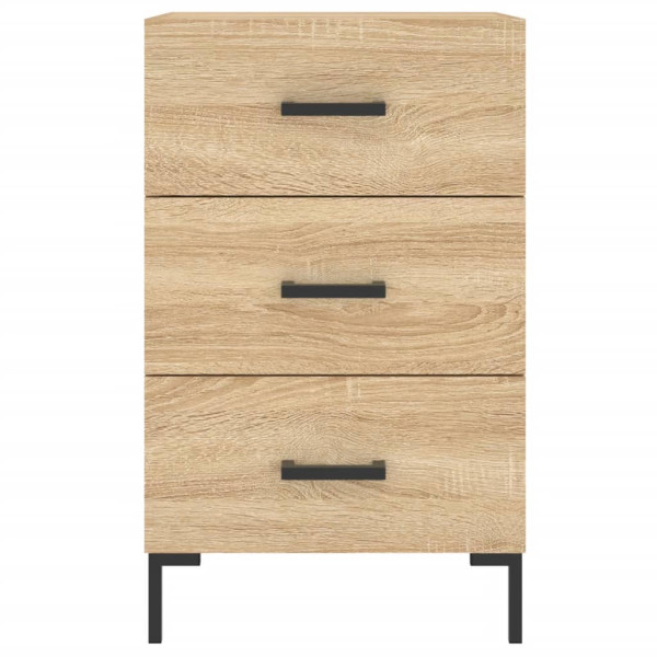 Mesita de noche madera de ingeniería roble Sonoma 40x40x66 cm M 5