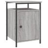Mesitas de noche 2 uds madera contrachapada gris 40x42x60 cm 3