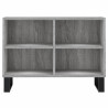 Mueble de TV madera de ingeniería gris Sonoma 69.5x30x50 cm 4