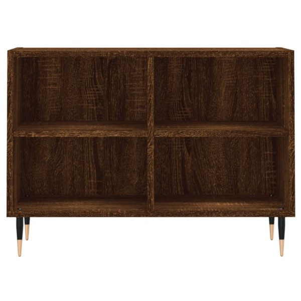 Mueble de TV madera de ingeniería marrón roble 69.5x30x50 cm M 4