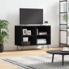 Mueble de TV madera de ingeniería negro 69.5x30x50 cm 1