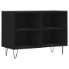Mueble de TV madera de ingeniería negro 69.5x30x50 cm 2