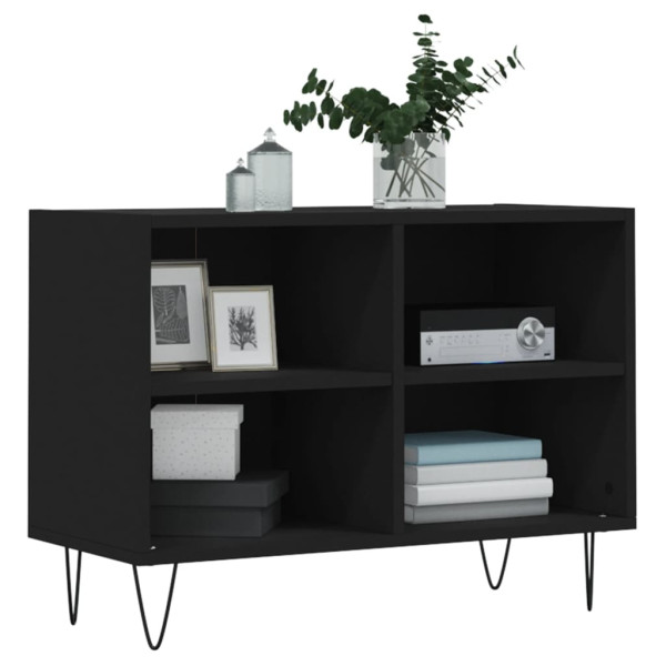Mueble de TV madera de ingeniería negro 69.5x30x50 cm M 3