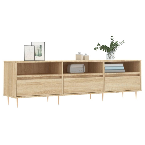 Mueble de TV madera contrachapada roble Sonoma 150x30x44.5 cm M 3