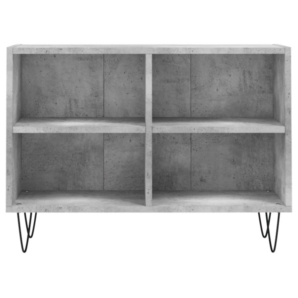 Mueble de TV madera de ingeniería gris hormigón 69.5x30x50 cm M 4