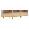 Mueble de TV madera contrachapada roble Sonoma 150x30x44.5 cm 2