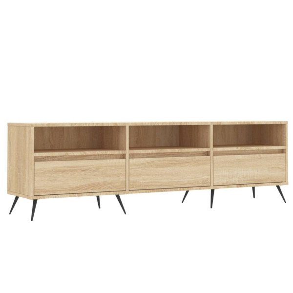 Mueble de TV madera contrachapada roble Sonoma 150x30x44.5 cm M 2