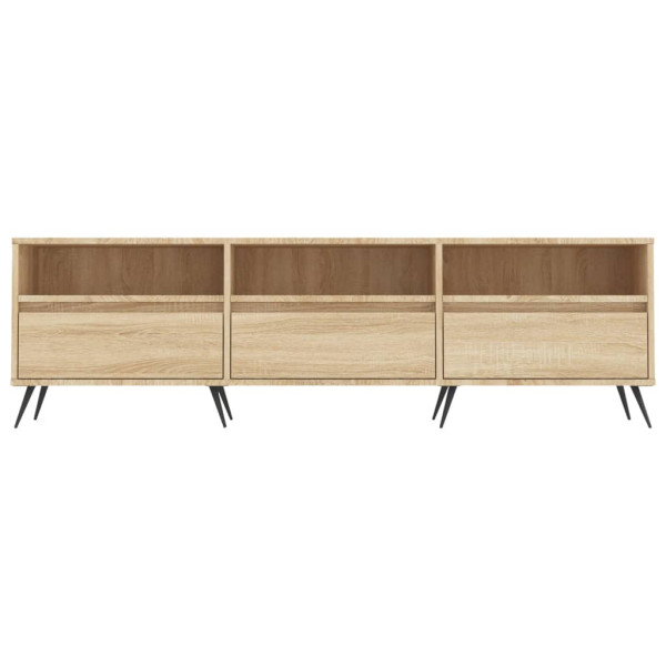 Mueble de TV madera contrachapada roble Sonoma 150x30x44.5 cm M 5