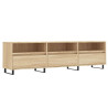 Mueble de TV madera contrachapada roble Sonoma 150x30x44.5 cm 2