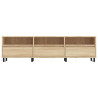 Mueble de TV madera contrachapada roble Sonoma 150x30x44.5 cm 5