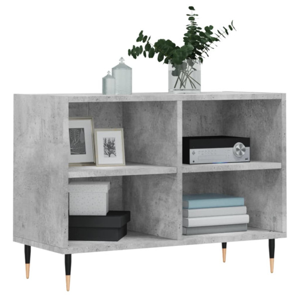 Mueble de TV madera de ingeniería gris hormigón 69.5x30x50 cm M 3