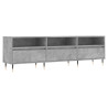 Mueble de TV madera contrachapada gris hormigón 150x30x44.5 cm 2