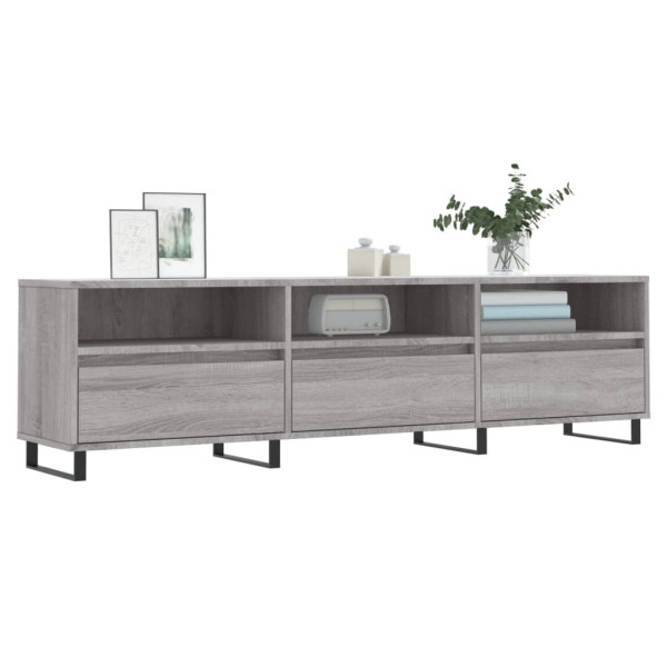 Mueble para TV madera contrachapada gris Sonoma 150x30x44.5 cm M 3