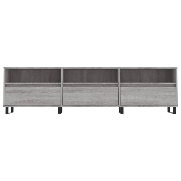Mueble para TV madera contrachapada gris Sonoma 150x30x44.5 cm M 5