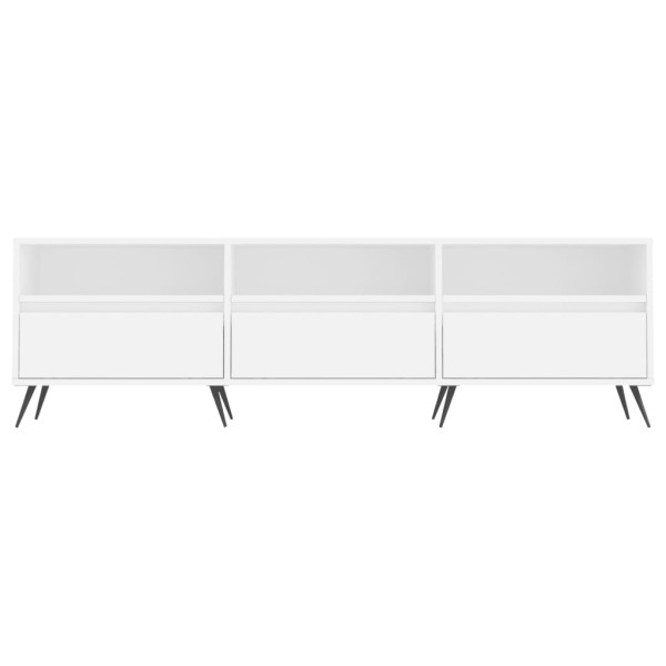 Mueble de TV madera contrachapada blanco 150x30x44.5 cm M 5