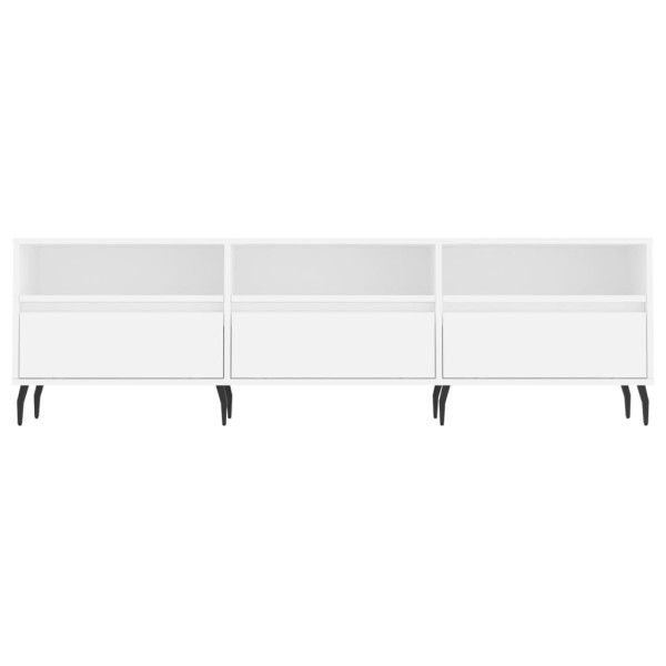 Mueble de TV madera contrachapada blanco 150x30x44.5 cm M 5