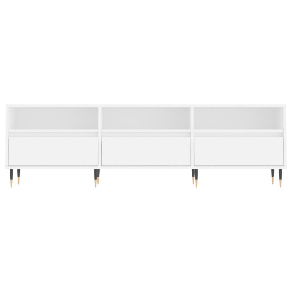 Mueble de TV madera contrachapada blanco 150x30x44.5 cm M 5