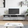 Mueble de TV madera contrachapada gris hormigón 150x30x44.5 cm 1